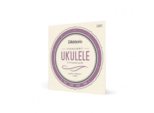 D'Addario EJ87C Titanium Ukulele Strings, Concert D'Addario EJ87C Titanium Ukulele Strings, Concert